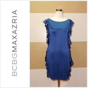 $8 NWT BCBGMaxAzria Blue Silk Dress